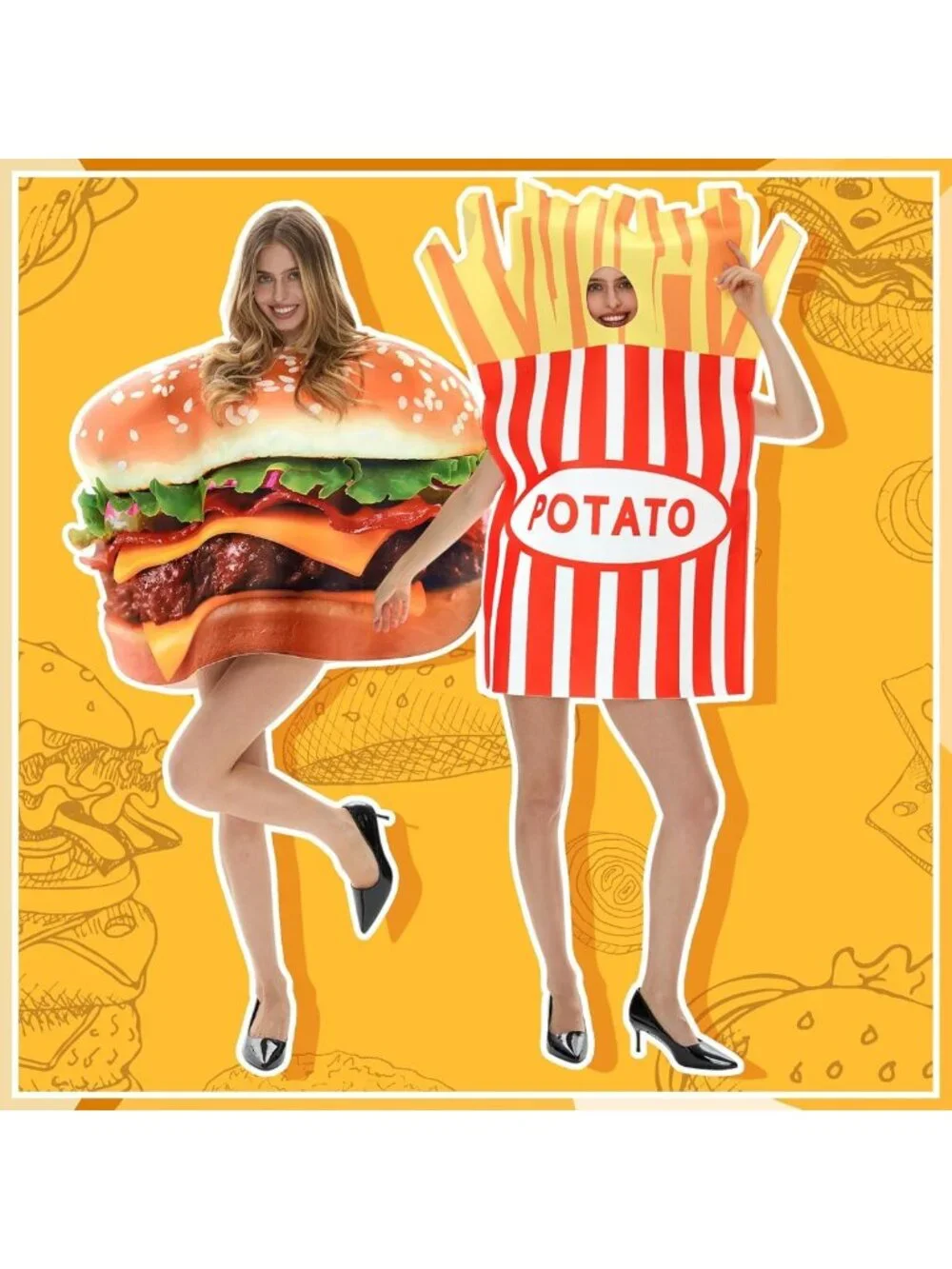Fun Couples Costumes for Adults - 2 Piece Matching Outfits for Parties & Events
